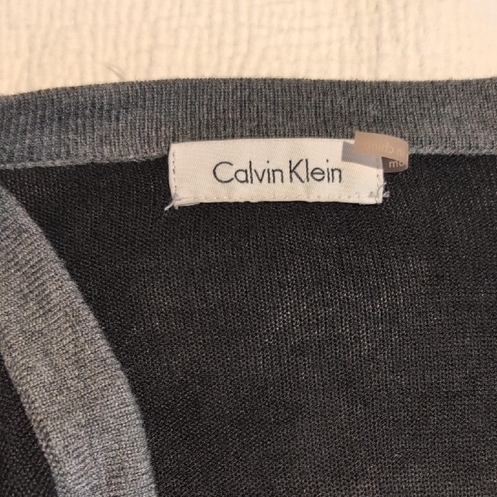 Calvin Klein Black and Gray Cardigan - Picture 2 of 2